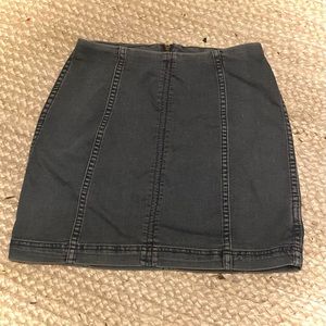 Free People Mini Denim Modern Femme Skirt